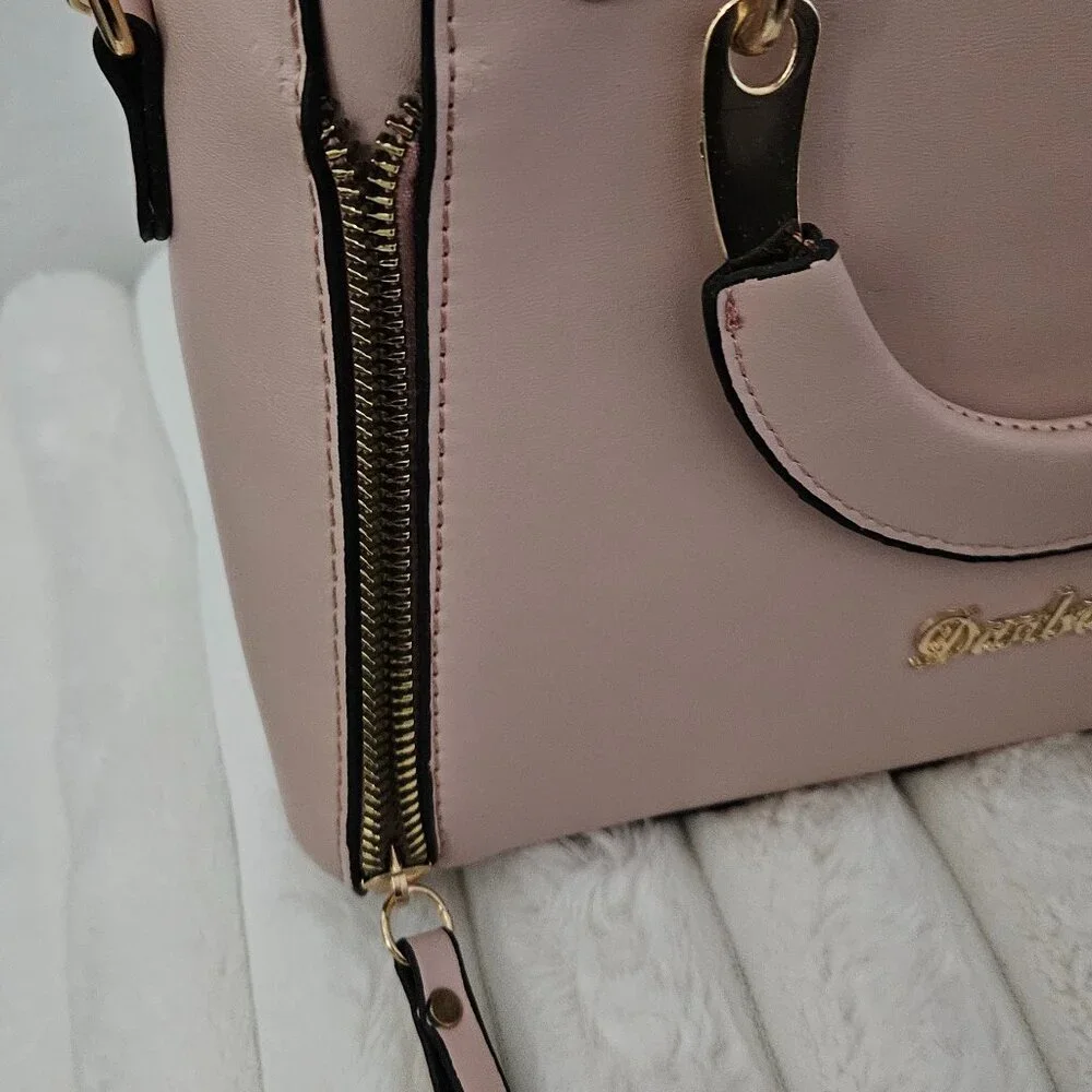 Danbaoly Pink handbag w/handles and crossbody strap NWOT